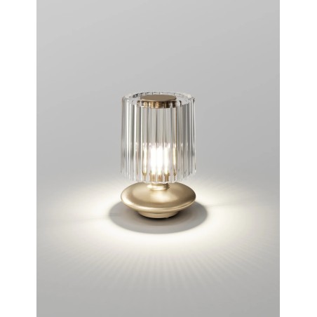 Tread LT Struttura Oro Satinato Tavolo - Vistosi