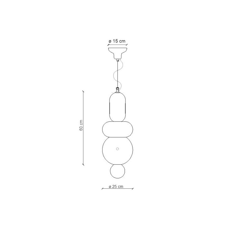 Decò BUMBUM C2752 Sospensione - Ferroluce