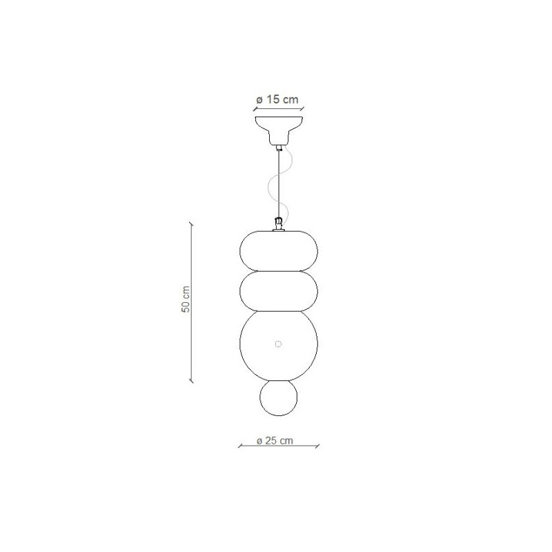 Decò BUMBUM C2753 Sospensione - Ferroluce