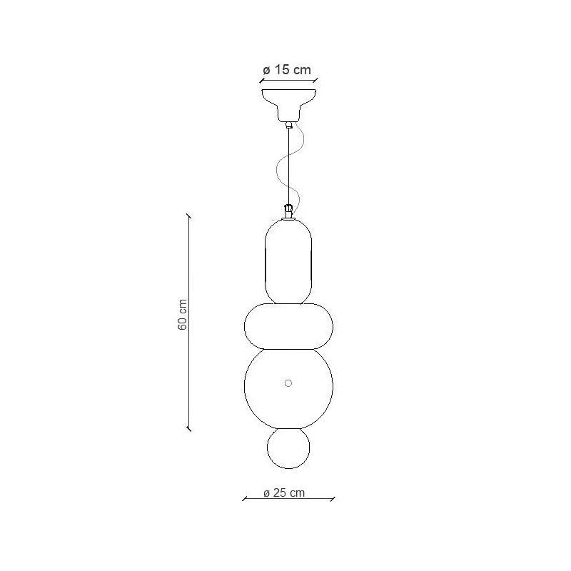 Decò BUMBUM C2755 Sospensione - Ferroluce