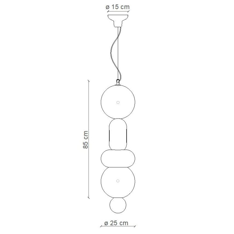 Decò BUMBUM C2757 Sospensione - Ferroluce