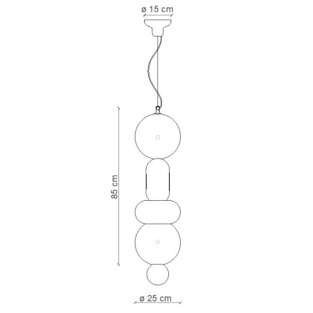 Decò BUMBUM C2757 Sospensione - Ferroluce