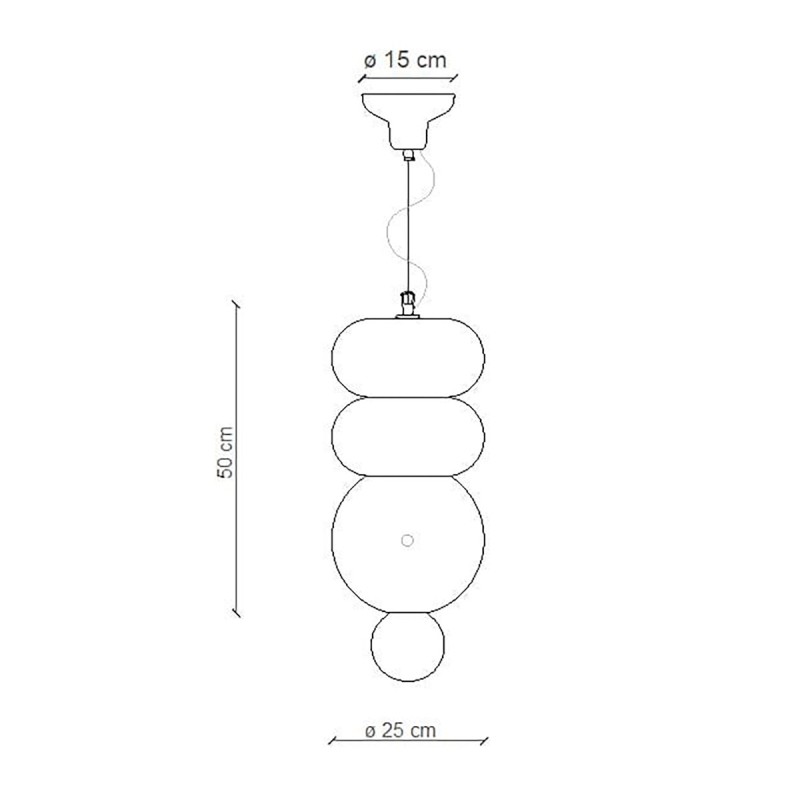 Decò BUMBUM C2763 Sospensione - Ferroluce