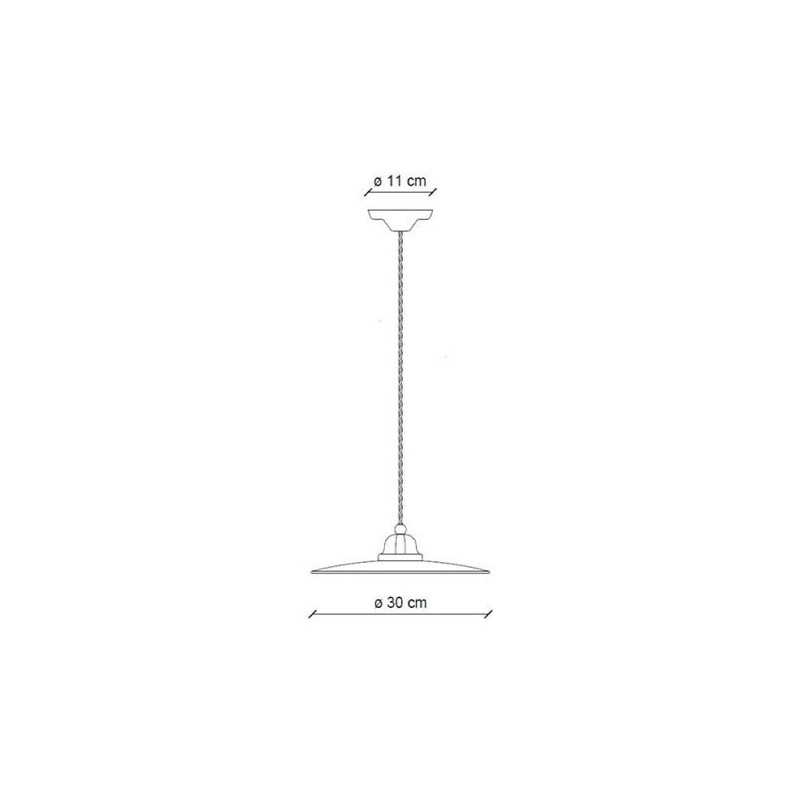 Retrò B&W C1611 Sospensione - Ferroluce