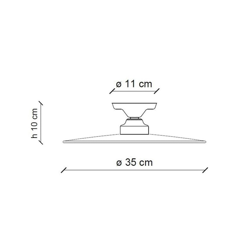 Retrò B&W C1615 Soffitto - Ferroluce