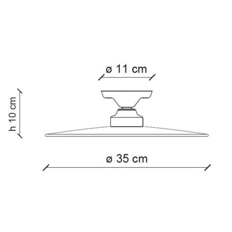 Retrò B&W C1615 Soffitto - Ferroluce