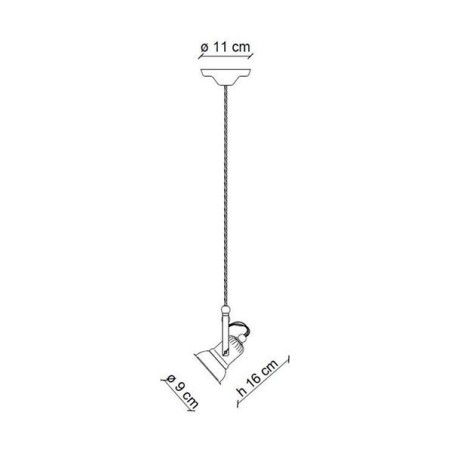 Retrò LOFT C1660 Sospensione - Ferroluce