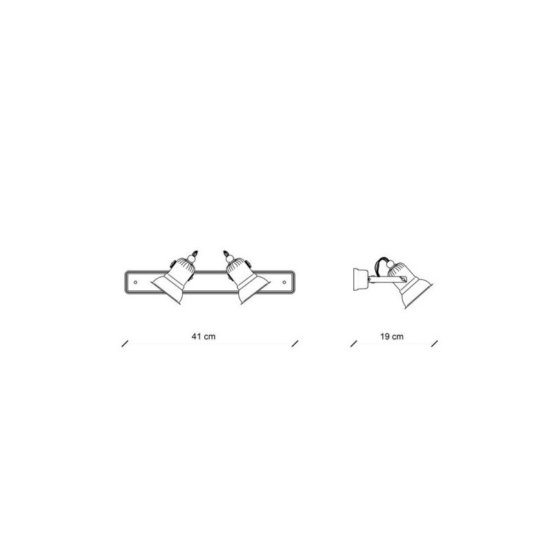 Retrò LOFT C1676 Parete - Ferroluce