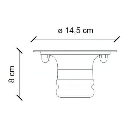 Retrò PIPES C1705 Soffitto - Ferroluce