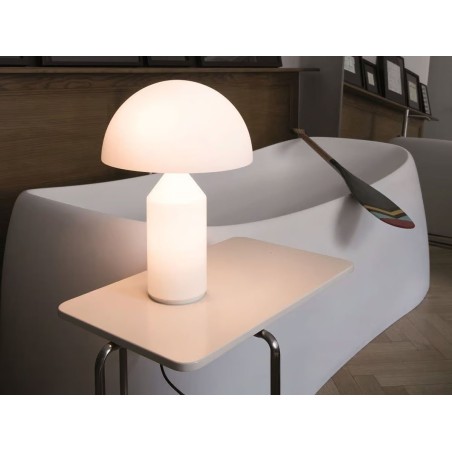 Atollo 237 Medio Vetro Tavolo - Oluce