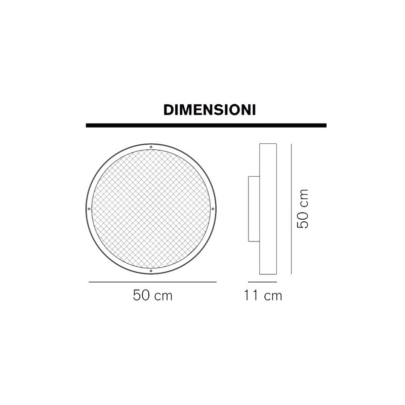Berlin Ø 50 Parete/Soffitto - Oluce