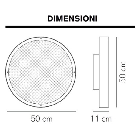 Berlin Ø 50 Parete/Soffitto - Oluce