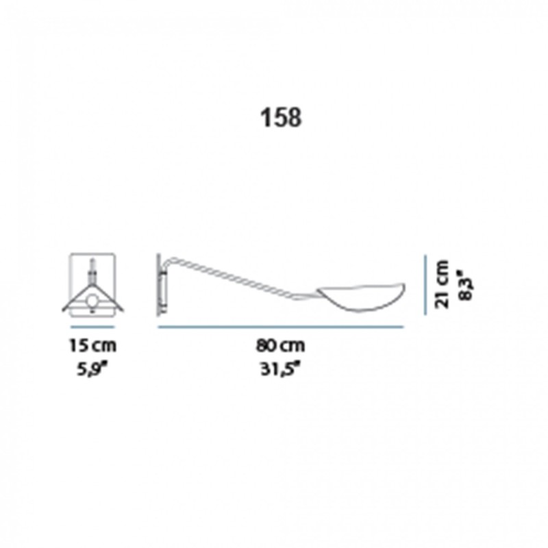 Plume 158 Parete - Oluce