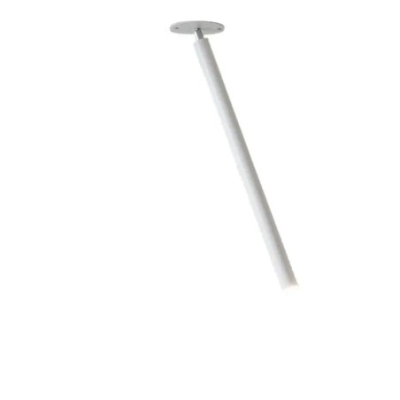 Canna Nuda Metallo Bianco + Base Bianco Soffitto - Nemo