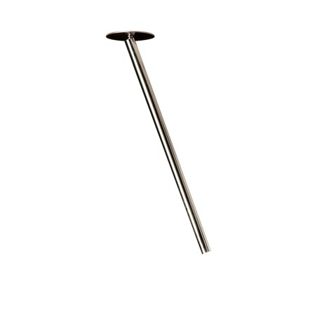 Canna Nuda Metallo Cromo + Base Cromo Soffitto - Nemo