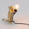Mouse Lamp Step Standing Gold Usb 15230 Tavolo - Seletti