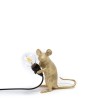 Mouse Lamp Mac Sitting Gold Usb 15231 Tavolo - Seletti
