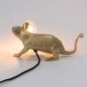 Mouse Lamp Lop Lying Down Gold Usb 15232 Tavolo - Seletti