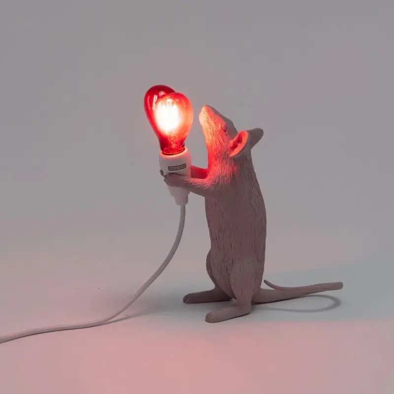 Mouse Lamp Step Love Usb R15220SV Tavolo - Seletti