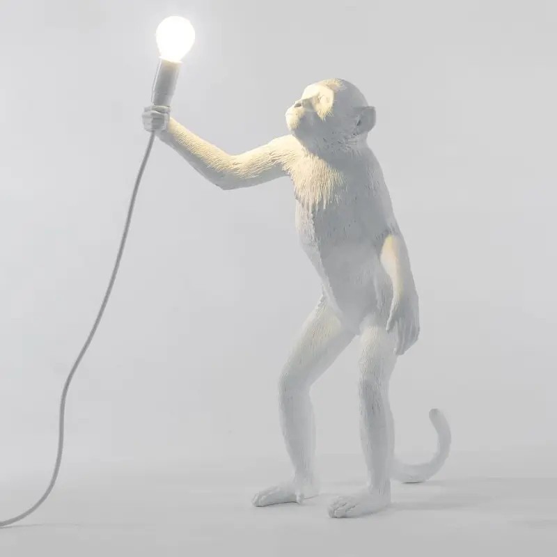 Monkey Lamp Standing White 14880 Terra - Seletti