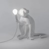 Monkey Lamp Sitting White 14882 Tavolo - Seletti