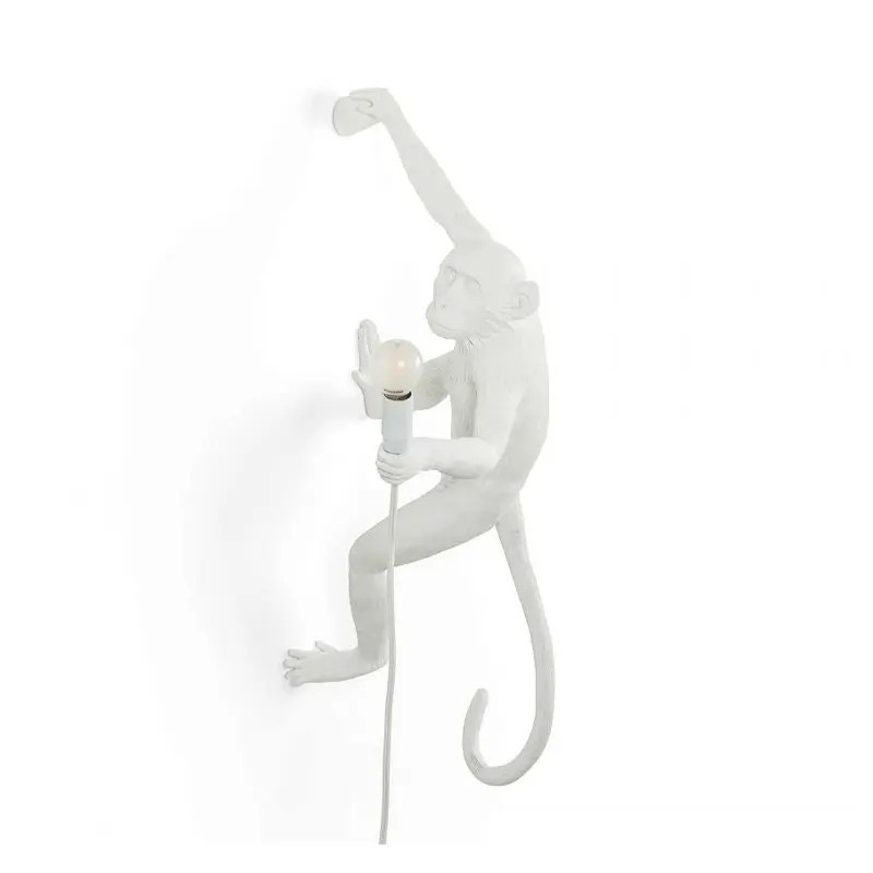 Monkey Lamp Hanging Right Hand White 14879 Parete - Seletti