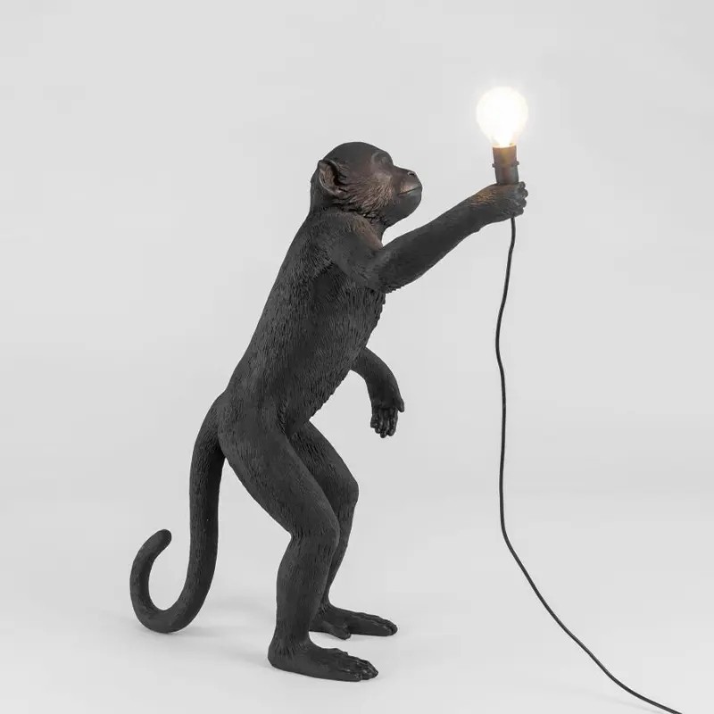 Monkey Lamp Outdoor Standing Black 14920 Terra - Seletti