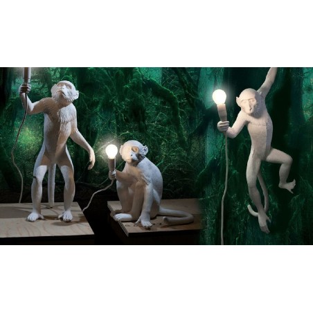 Monkey Lamp Outdoor Standing Black 14920 Terra - Seletti