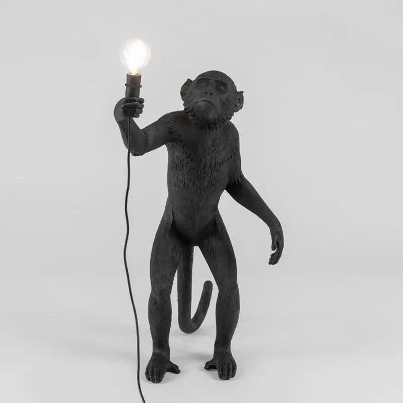 Monkey Lamp Outdoor Standing Black 14920 Terra - Seletti