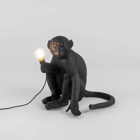 Monkey Lamp Outdoor Sitting Black 14922 Tavolo - Seletti