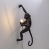 Monkey Lamp Outdoor Hanging Right Hand Black 14919 Parete - Seletti