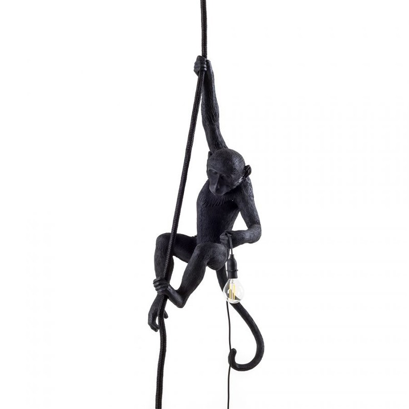 Monkey Lamp Outdoor Ceiling Black 14923 Sospensione - Seletti