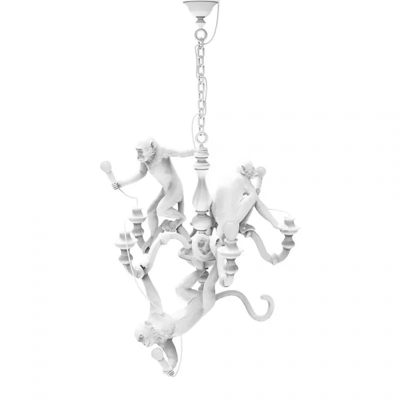 Monkey Chandelier White 14865 Sospensione - Seletti