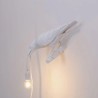 Bird Lamp Looking Left White 14734 Parete - Seletti