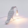Bird Lamp Waiting White 14732 Tavolo - Seletti