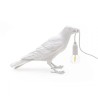 Bird Lamp Waiting White 14732 Tavolo - Seletti