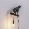 Bird Lamp Looking Left Black 14737 Parete - Seletti
