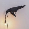 Bird Lamp Looking Left Black 14737 Parete - Seletti