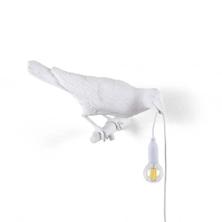 Bird Lamp Outdoor Looking Right White 14721 Parete - Seletti