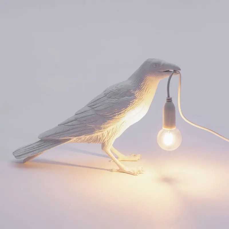 Bird Lamp Outdoor Waiting White 14722 Tavolo - Seletti