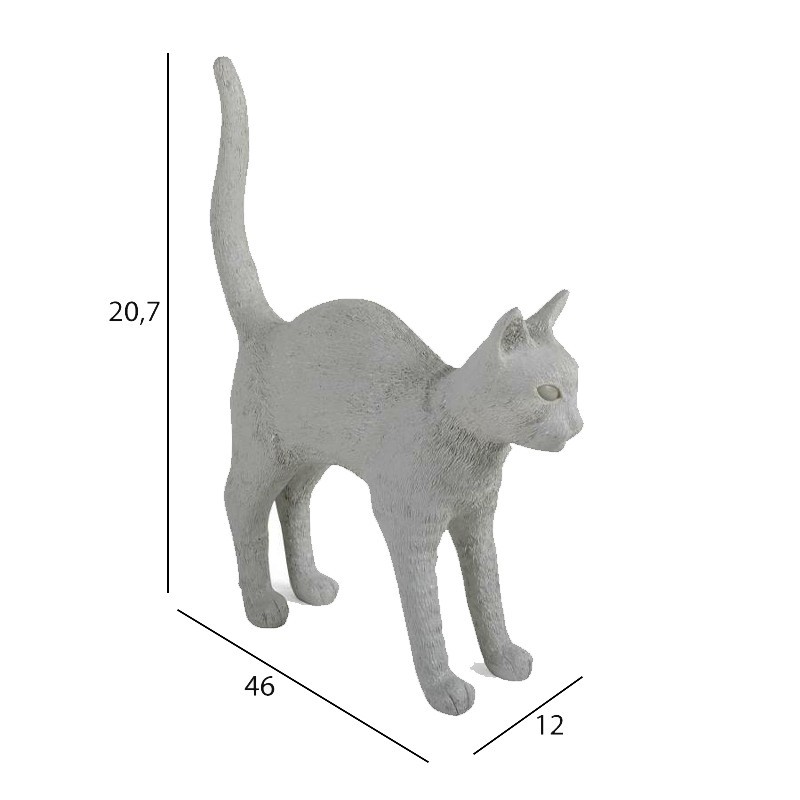 Jobby The Cat Lamp Nero 15041 Tavolo - Seletti