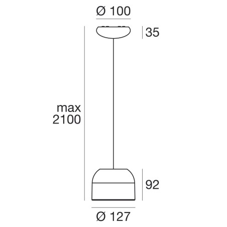 Outlook_P 3000K Sospenione - Linea Light