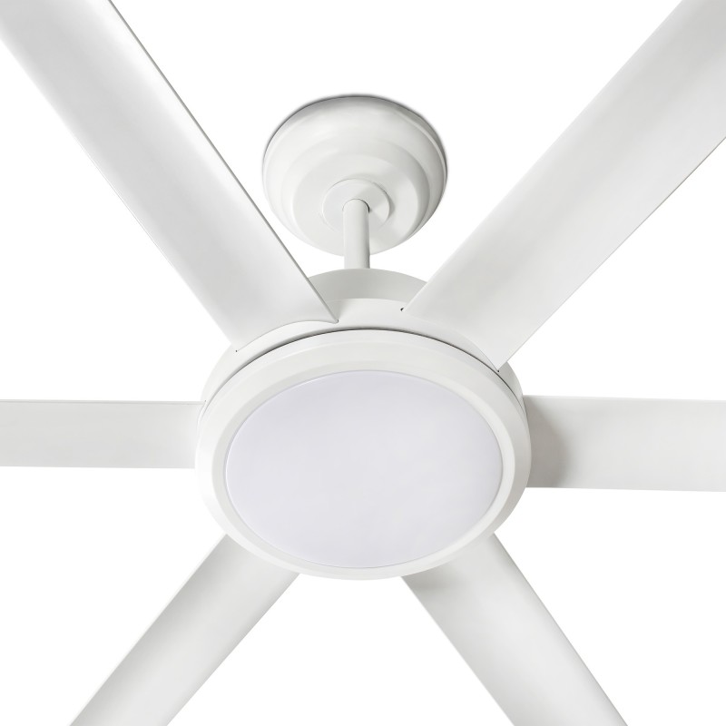 Rotterdam 20 XL Bianco con LED Ventilatore - Faro Barcelona