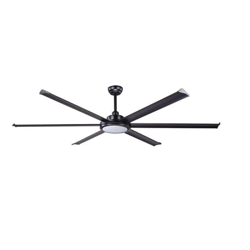 Rotterdam 20 XL Nero con LED Ventilatore - Faro Barcelona