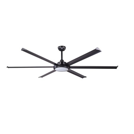 Rotterdam 20 XL Nero con LED Ventilatore - Faro Barcelona