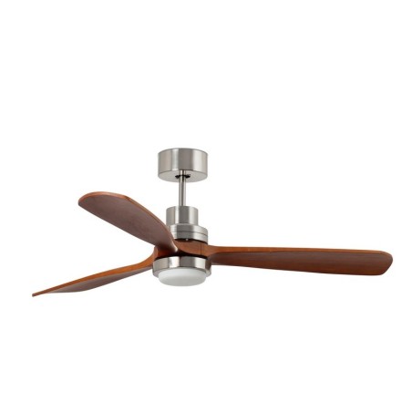 Lantau XL Nickel/Noce con LED Ventilatore - Faro Barcelona