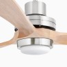 Lantau XL Nickel/Pino con LED Ventilatore - Faro Barcelona