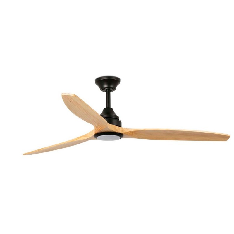 Alo L Nero/Legno con LED Ventilatore - Faro Barcelona