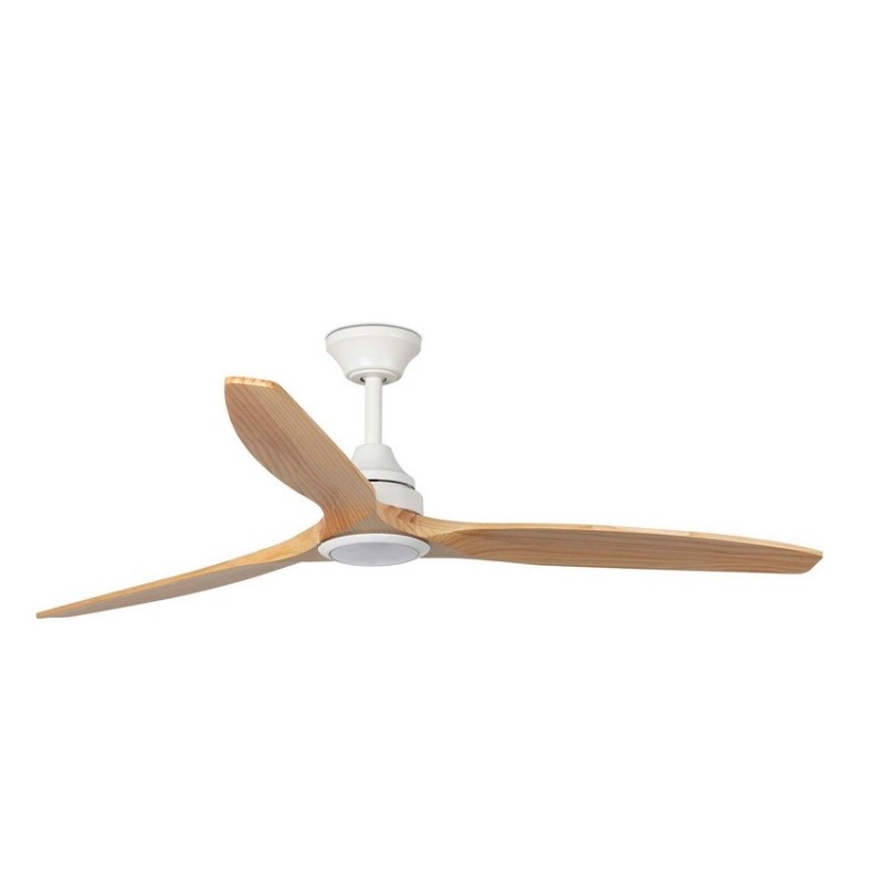 Alo L Bianco/Legno con LED Ventilatore - Faro Barcelona