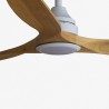 Alo L Bianco/Legno con LED Ventilatore - Faro Barcelona